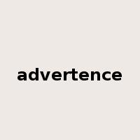 advertence是什么意思