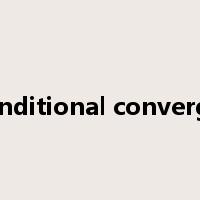Unconditional convergence是什么意思