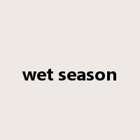 wet season是什么意思
