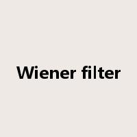 Wiener filter是什么意思