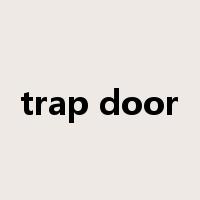 trap door是什么意思