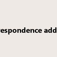 correspondence address是什么意思