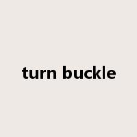 turn buckle是什么意思