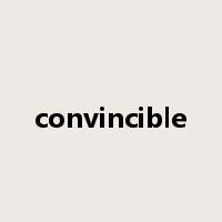 convincible是什么意思