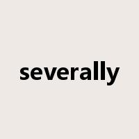 severally是什么意思