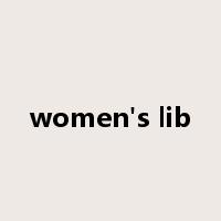 women's lib是什么意思