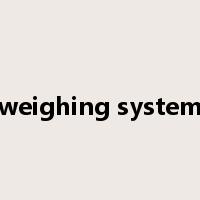 weighing system是什么意思