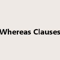 Whereas Clauses是什么意思