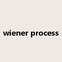 wiener process是什么意思