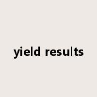 yield results是什么意思