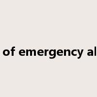 Use of emergency alarm是什么意思