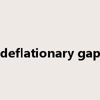 deflationary gap是什么意思