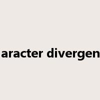 character divergence是什么意思