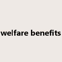 welfare benefits是什么意思