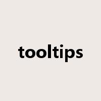tooltips是什么意思