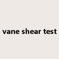 vane shear test是什么意思