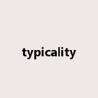 typicality是什么意思