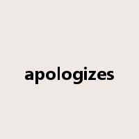 apologizes是什么意思