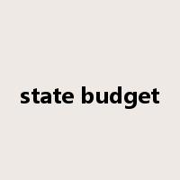 state budget是什么意思