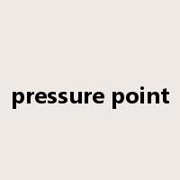 pressure point是什么意思