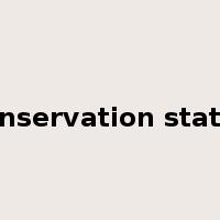 conservation status是什么意思