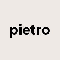 pietro是什么意思