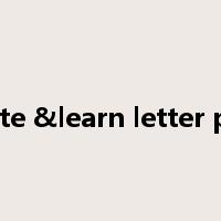 write &learn letter pad是什么意思