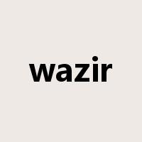 wazir是什么意思