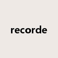 recorde是什么意思
