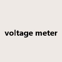 voltage meter是什么意思