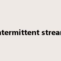 intermittent stream是什么意思