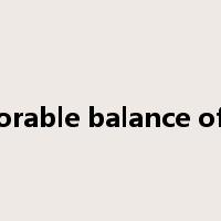 unfavorable balance of trade是什么意思