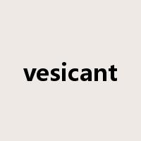 vesicant是什么意思