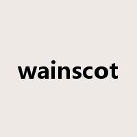 wainscot是什么意思