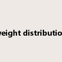 weight distribution是什么意思