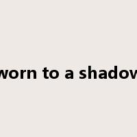 worn to a shadow是什么意思