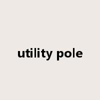 utility pole是什么意思