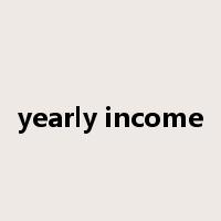 yearly income是什么意思