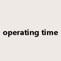 operating time是什么意思