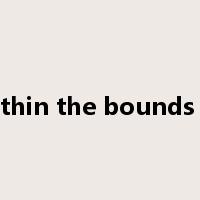 within the bounds of是什么意思
