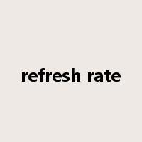 refresh rate是什么意思