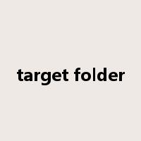 target folder是什么意思