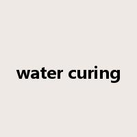 water curing是什么意思