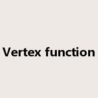 Vertex function是什么意思