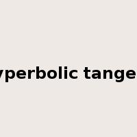 hyperbolic tangent是什么意思