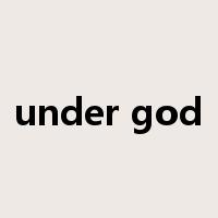 under god是什么意思