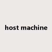 host machine是什么意思