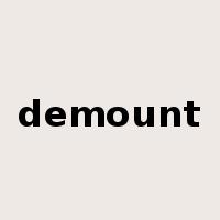 demount是什么意思