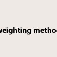 weighting method是什么意思