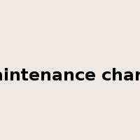 maintenance charge是什么意思